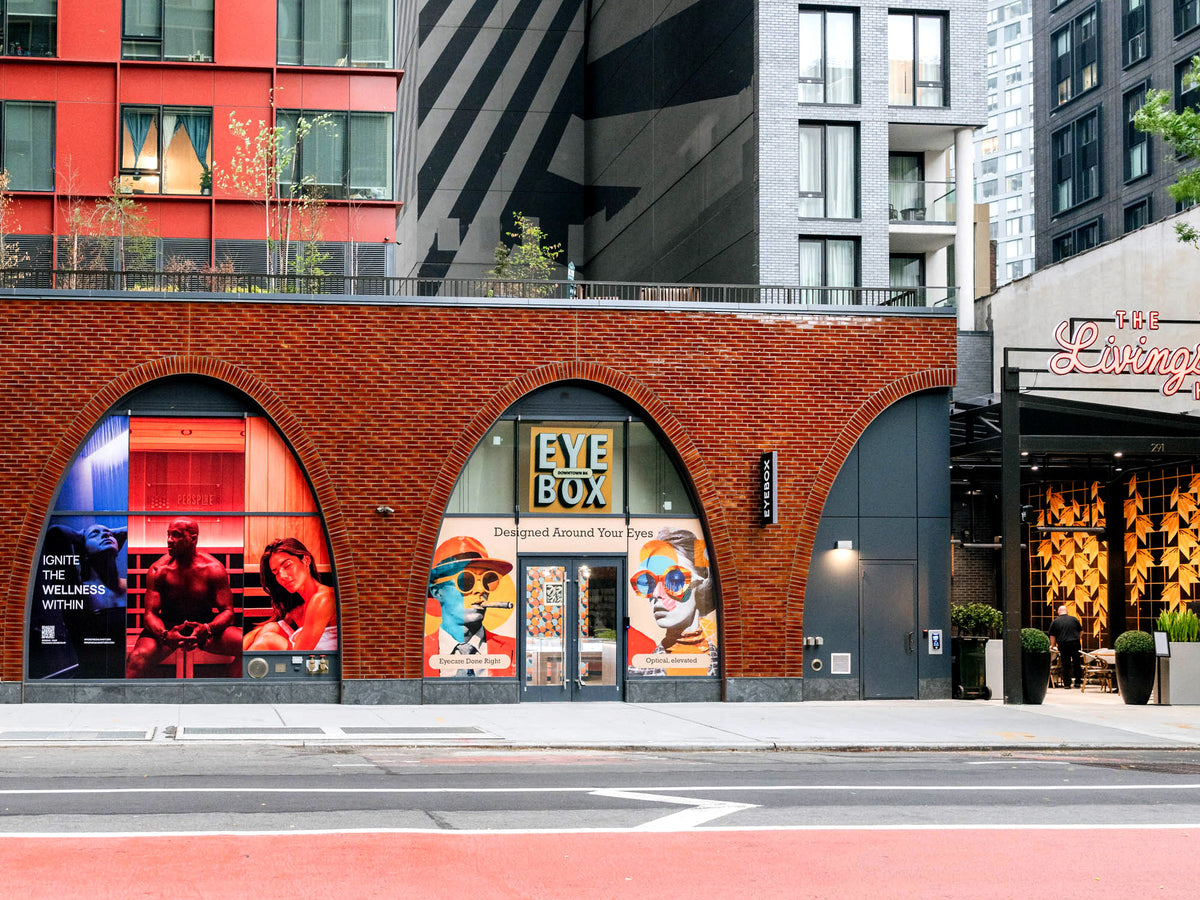 Eyebox storefront at 285 Livingston Street in Downtown Brooklyn
