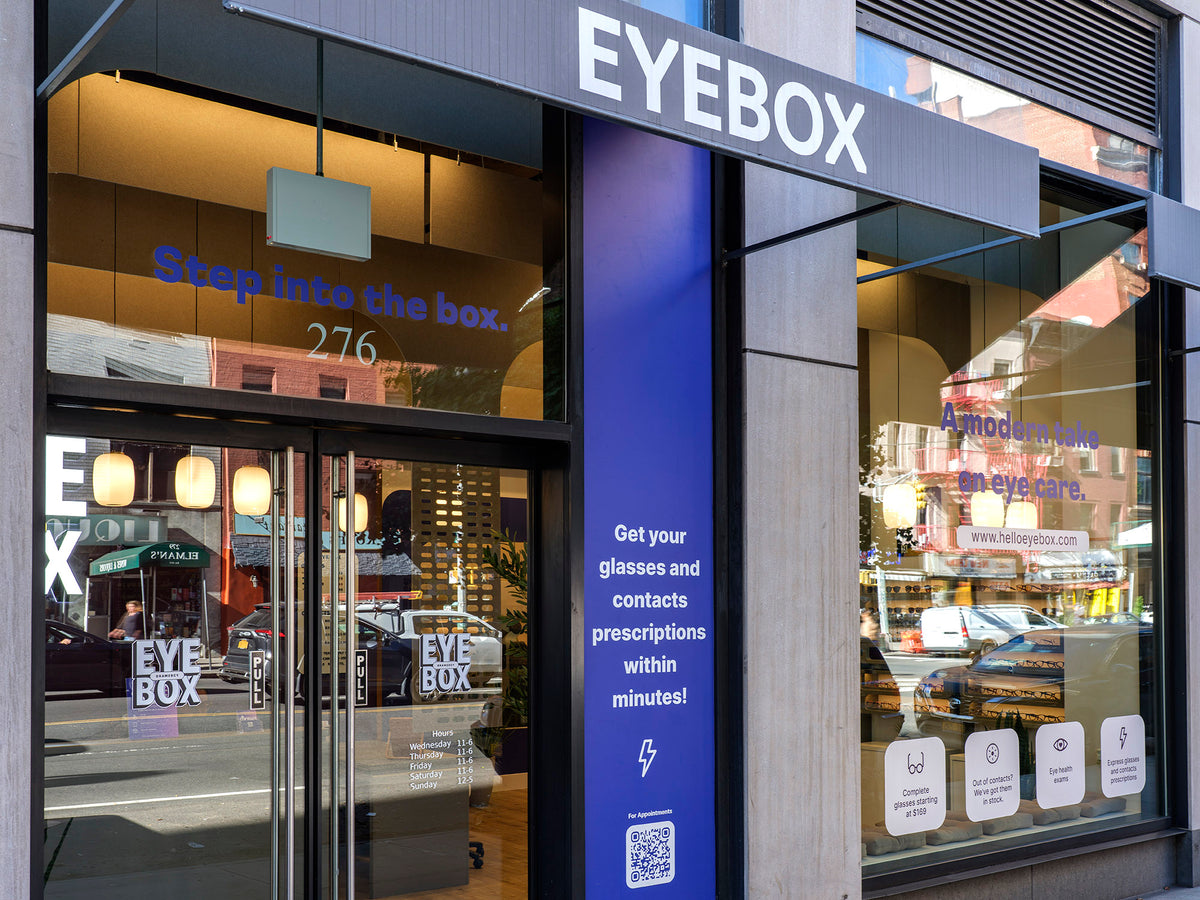 Eyebox storefront at 276 3rd Avenue in Gramercy